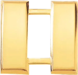 J64 Large Captain Collar Insignia Bars - Smooth (1" W)