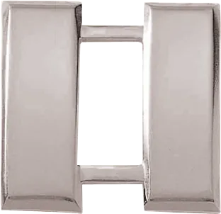 J64 Large Captain Collar Insignia Bars - Smooth (1" W)