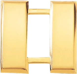 J64 Large Captain Collar Insignia Bars - Smooth (1" W)