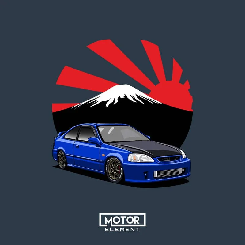 Japanese Cars | Custom Digital Drawing