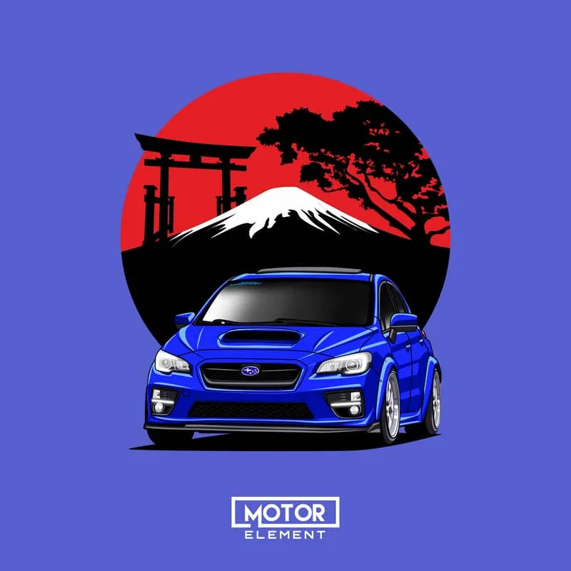 Japanese Cars | Custom Digital Drawing