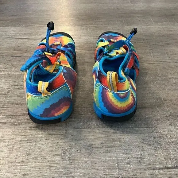 Kids' Keen Seacamp II CNX Vivid Blue / Original Tie Dye 4 NWOT