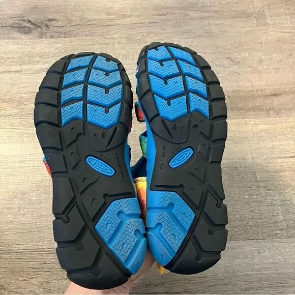 Kids' Keen Seacamp II CNX Vivid Blue / Original Tie Dye 4 NWOT