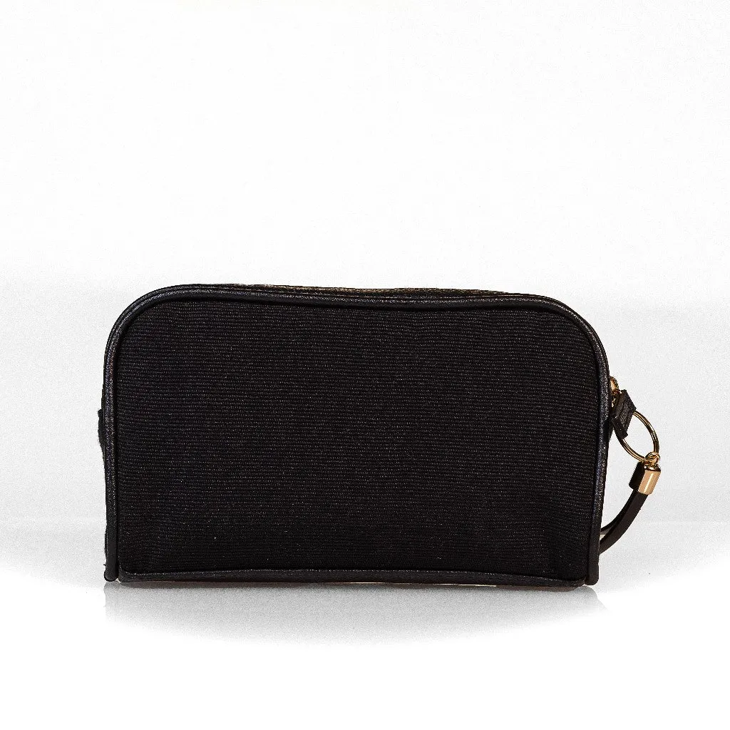 Kike Aso-Oke   Leather Vanity Purse - Multi