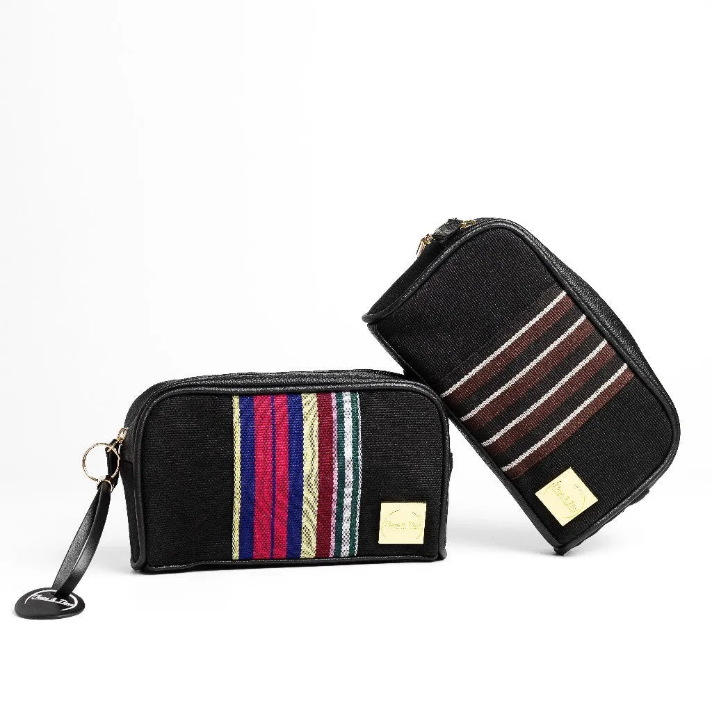 Kike Aso-Oke   Leather Vanity Purse - Multi