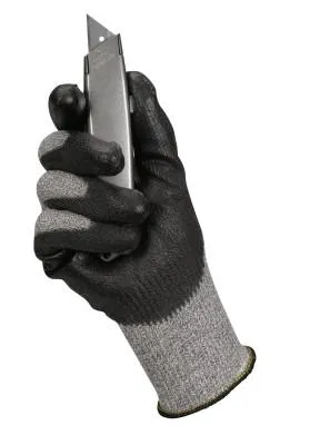 Kimberly-Clark Professional G60 Level 5 Cut Resistant Glove with Dyneema Fiber, Size 9, Salt & Pepper/Black, 98237