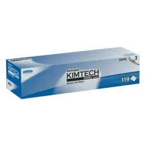 Kimberly-Clark Professional Kimtech Science Kimwipes Delicate Task Wipers, 3-Ply, White, 119 per box, 34743