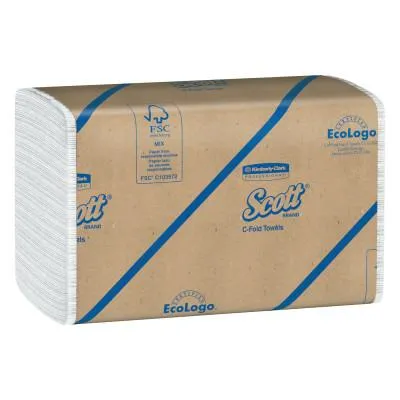 Kimberly-Clark Professional Scott Towels, C-Fold, White, 01510