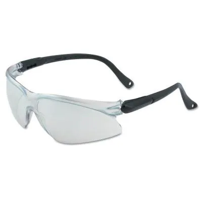 Kimberly-Clark Professional V20 Visio* Safety Eyewear, Indoor/Outdoor Lens, Anti-Scratch, Black Frame, 14476