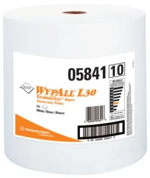 Kimberly-Clark Professional WypAll* L30 Wiper, Jumbo Roll, White, 950 per Roll, 05841