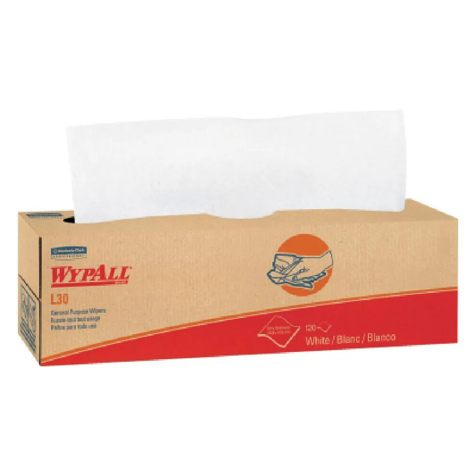 Kimberly-Clark Professional WypAll L30 Wipers, Pop-Up Box, White, 05800