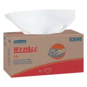 Kimberly-Clark Professional WypAll* L40 Towel, Pop-Up Box, White, 03046
