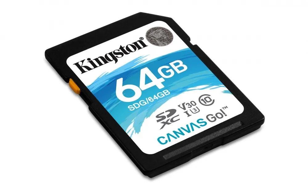 Kingston Sdg/64 Gb Memoria Sd Clase 10 Sdhc Canvas Go 90 R 45 W Cl10 U3 V30