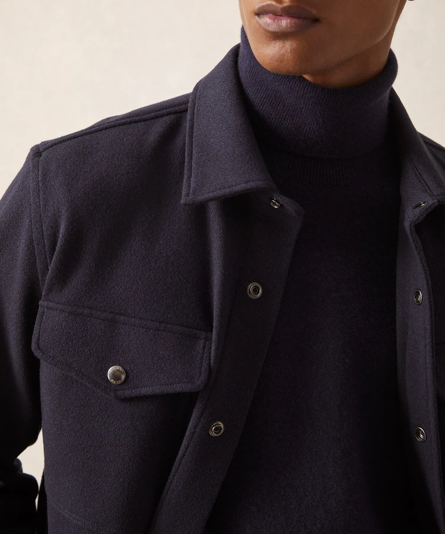 Knit Military Shirt