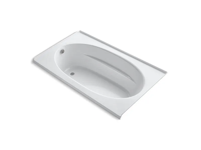 KOHLER K-1114-GLF-0 Windward 72" x 42" alcove BubbleMassage(TM) Air Bath with integral flange and left-hand drain