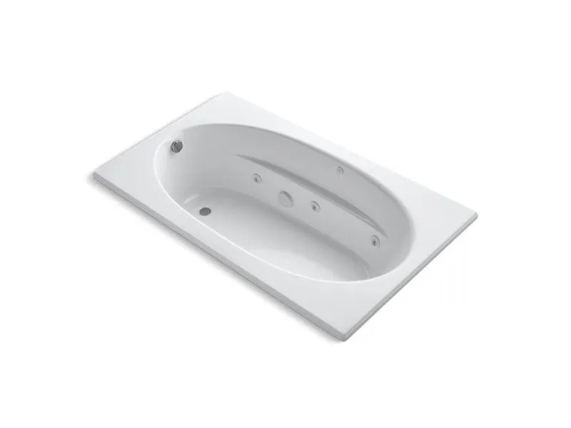 KOHLER K-1114-H-0 Windward 72" x 42" drop-in whirlpool with heater