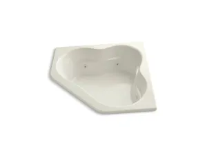 KOHLER K-1160-CD-0 Tercet 60" x 60" drop-in whirlpool center drain and custom pump location