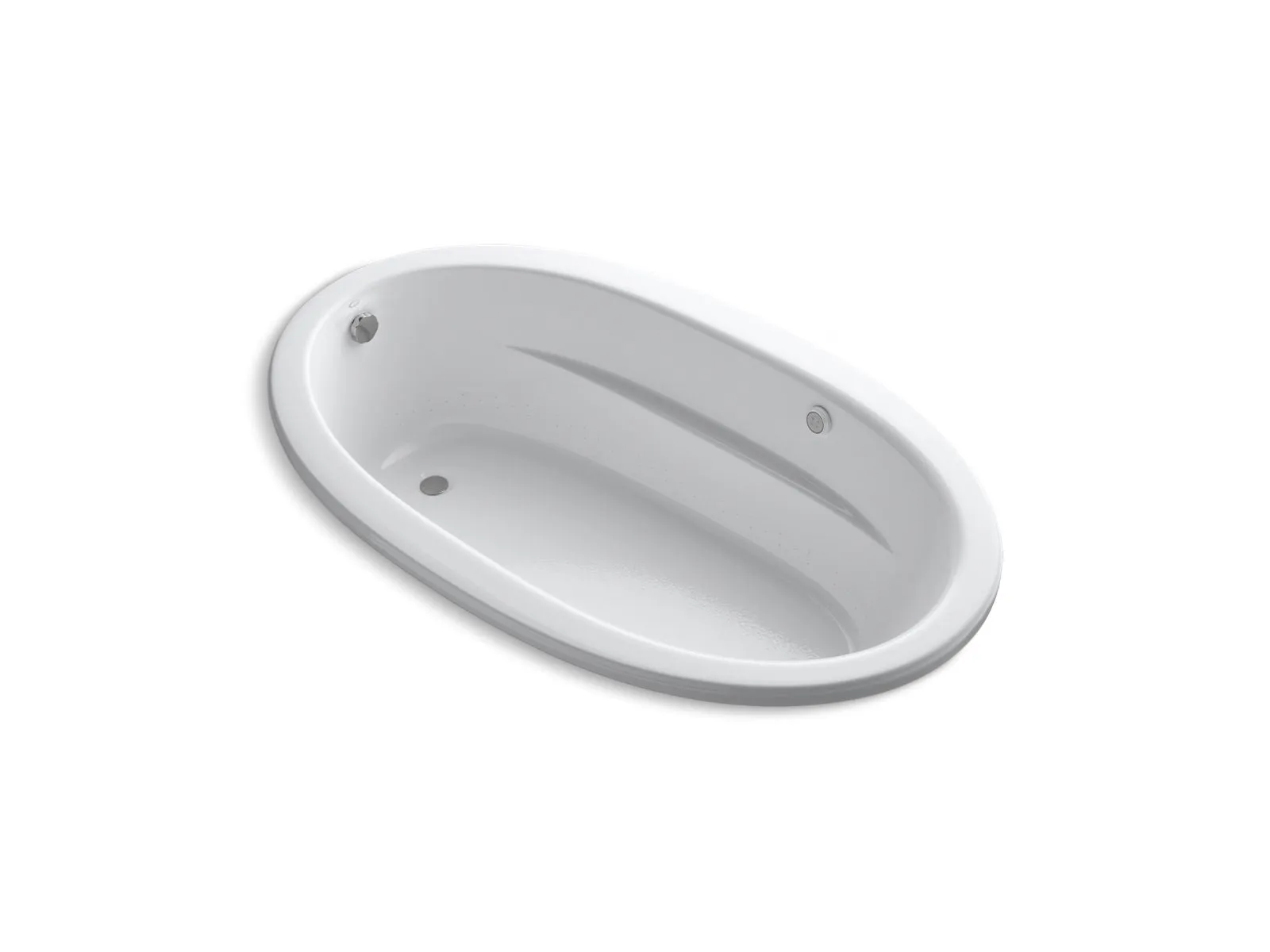 KOHLER K-1164-GH Sunward 72" x 42" drop-in Heated BubbleMassage air bath