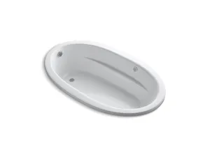 KOHLER K-1164-GH Sunward 72" x 42" drop-in Heated BubbleMassage air bath