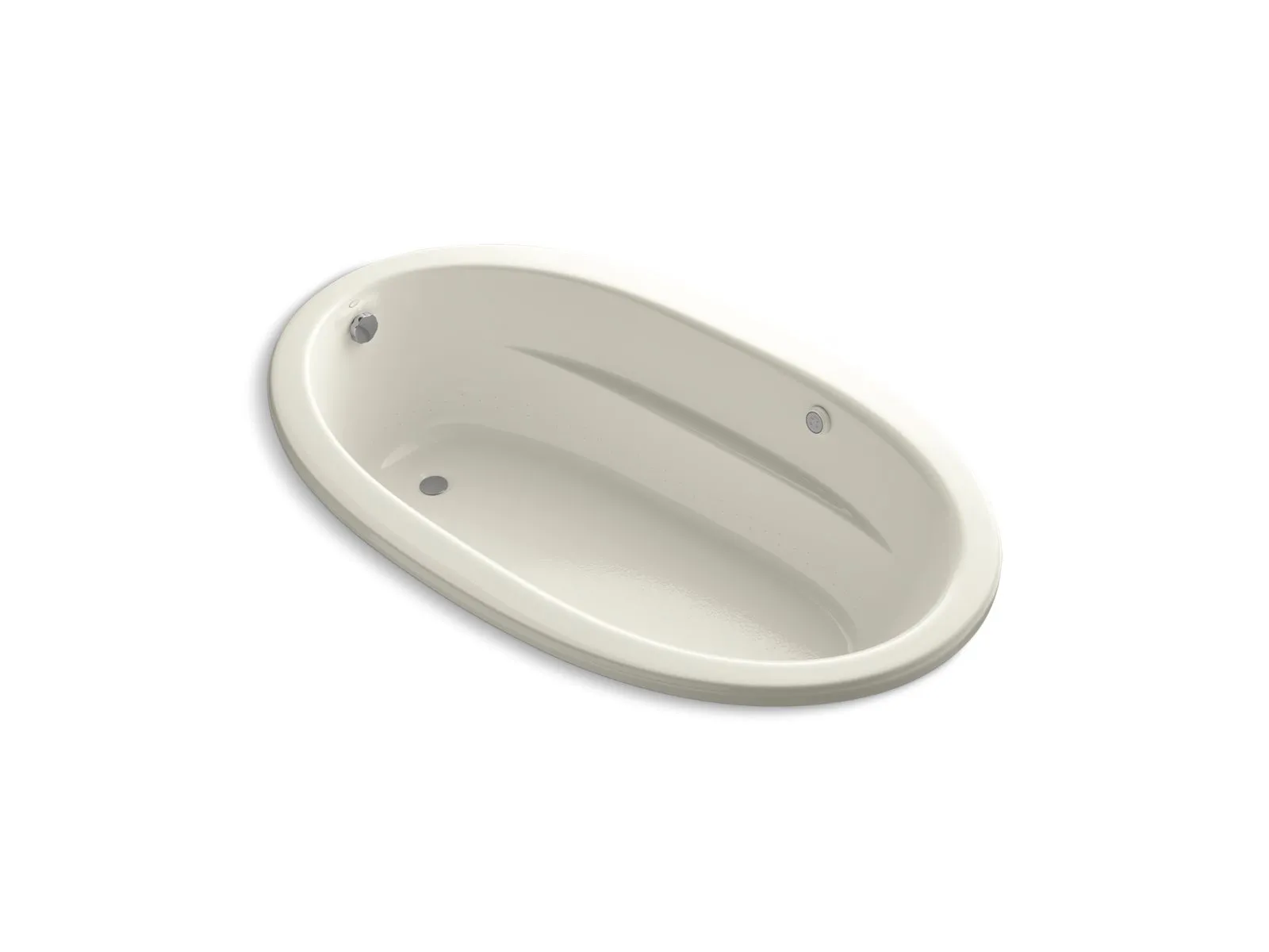 KOHLER K-1164-GH Sunward 72" x 42" drop-in Heated BubbleMassage air bath