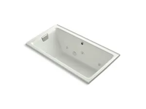 KOHLER K-856-LH-0 Tea-for-Two 66" x 36" alcove whirlpool with left-hand drain and heater without trim
