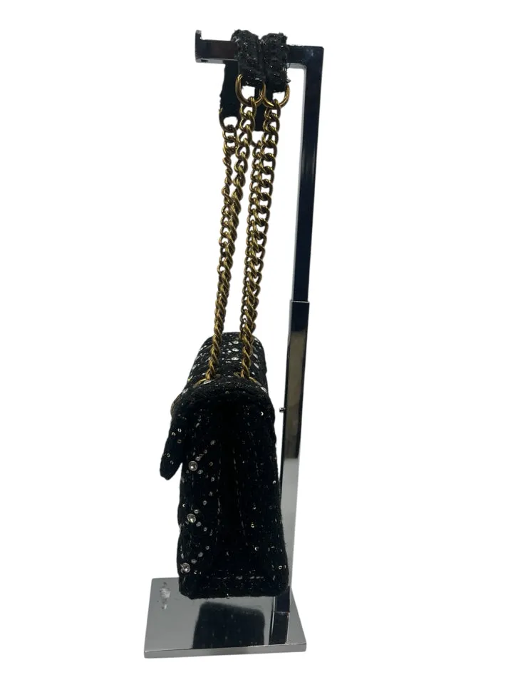 Kurt Geiger Tweed Kensington Embellished Shoulder Bag