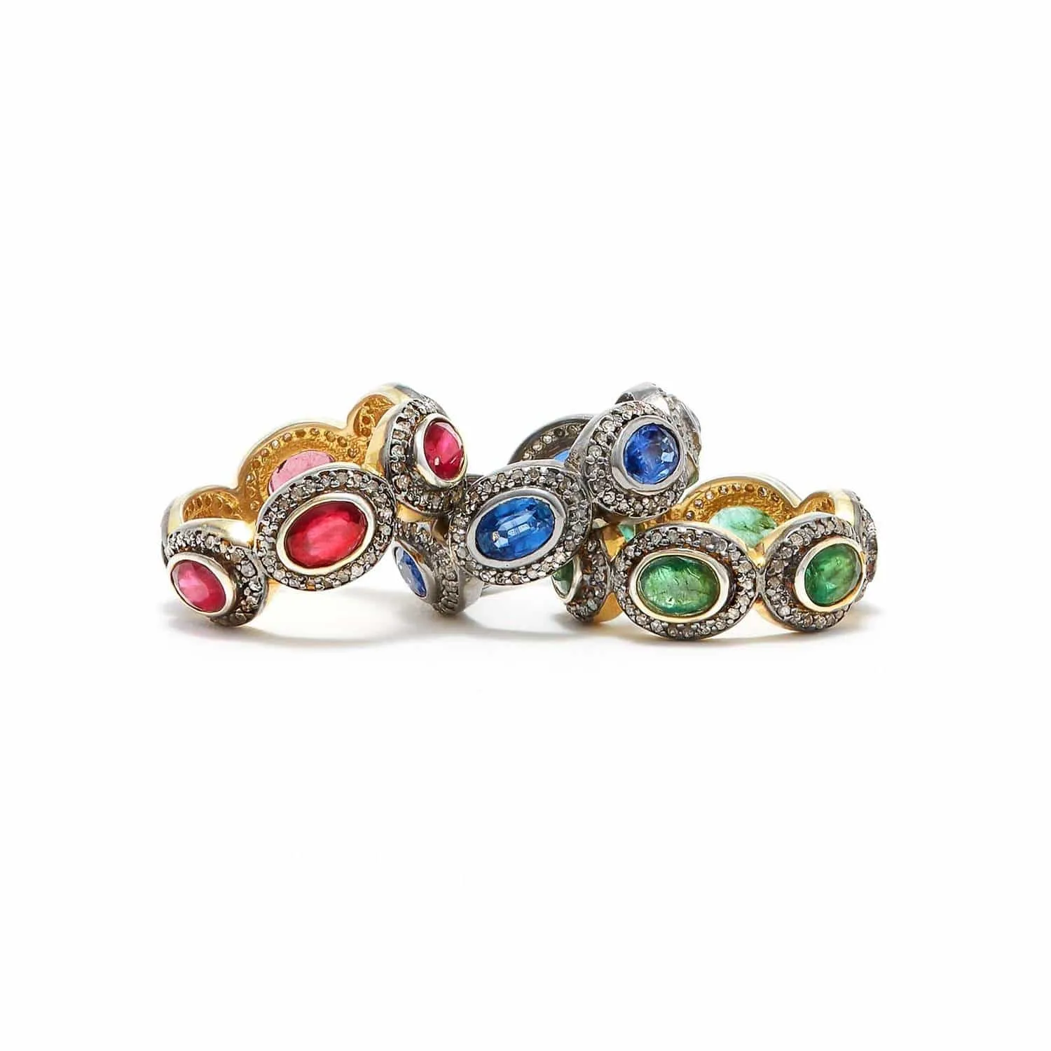 Kyanite Diamond Masquerade Dress Ring