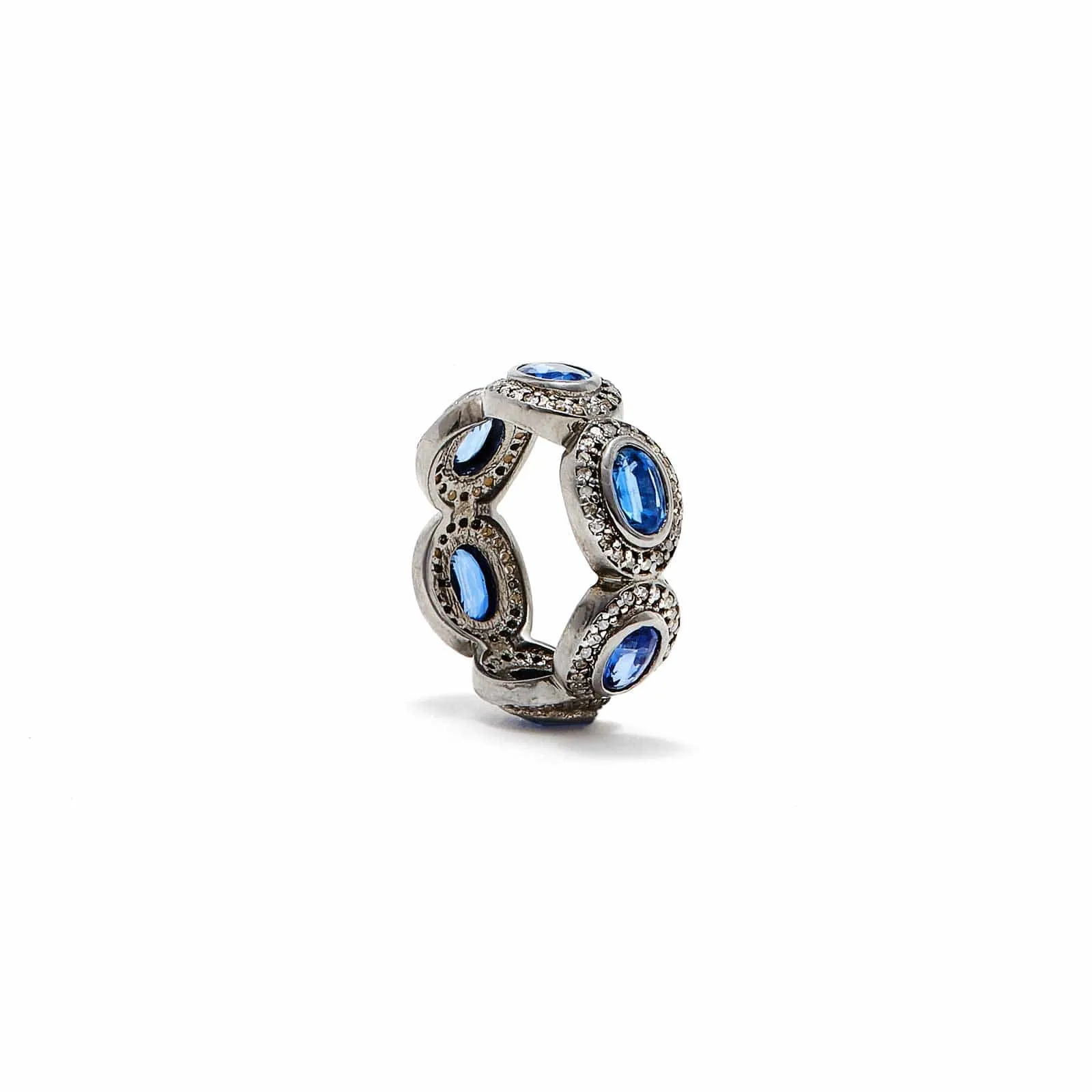 Kyanite Diamond Masquerade Dress Ring