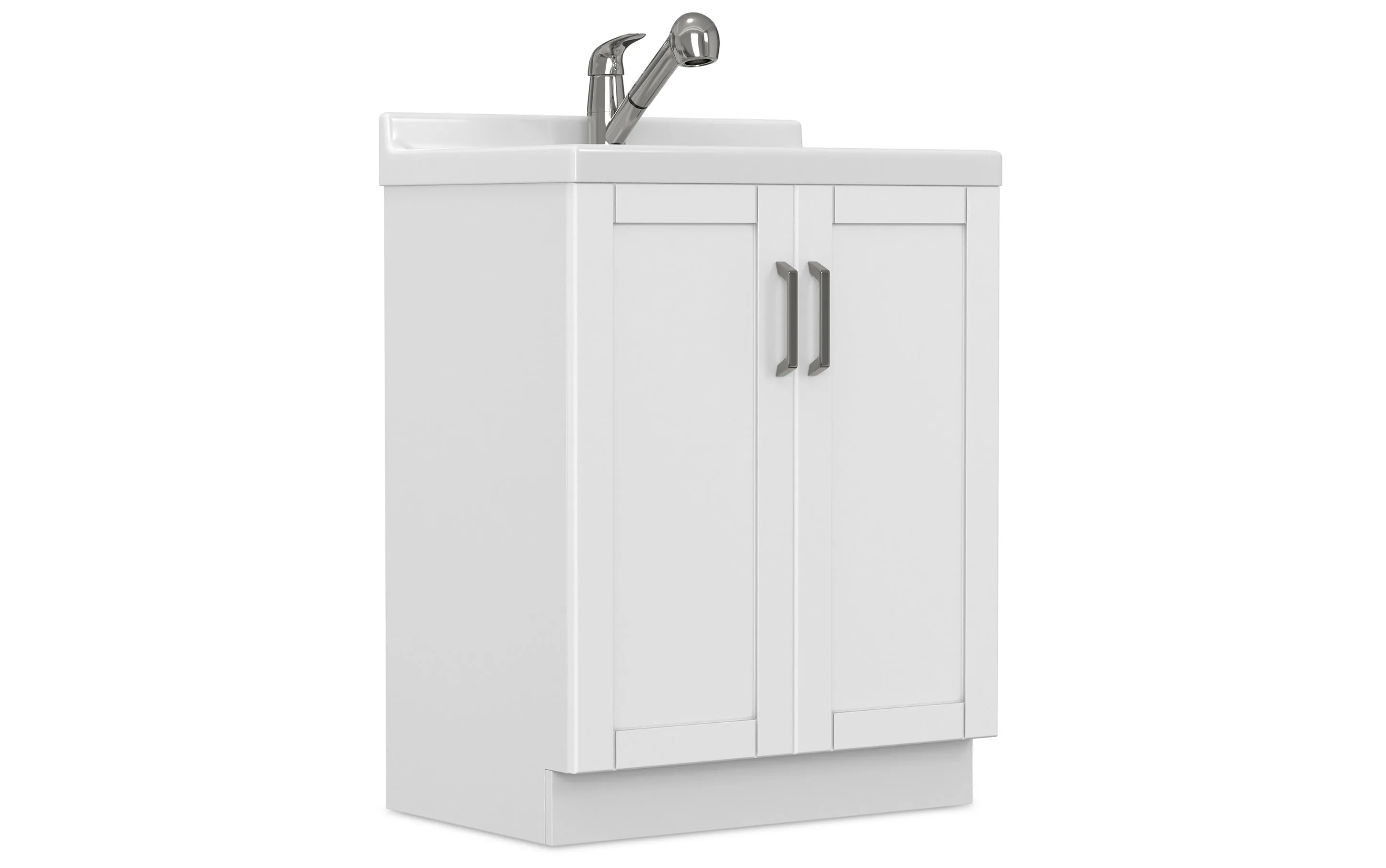 Kyle All-In-One 28-inch Laundry Utility Sink and Cabinet with ABS Sink