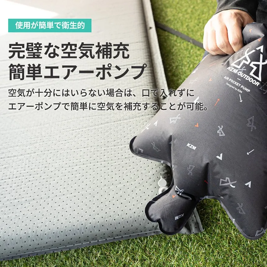 KZM エアチューブマット シングル エアマット エアーベッド エアベッド インフレータブル テントマット 車中泊 自動膨張式 カズミ アウトドア KZM OUTDOOR AIR TUBE MAT