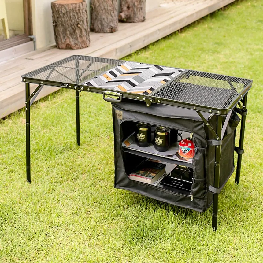KZM ユニオンアイアンキャビネット キャンプ テーブル オプション イージーキャビネット カズミ アウトドア KZM OUTDOOR UNION IRON CABINET