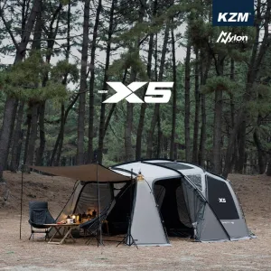 KZM NEW X5 テント 4～5人用 大型テント ファミリーテント リビングシェルテント カズミ アウトドア KZM OUTDOOR NEW X5