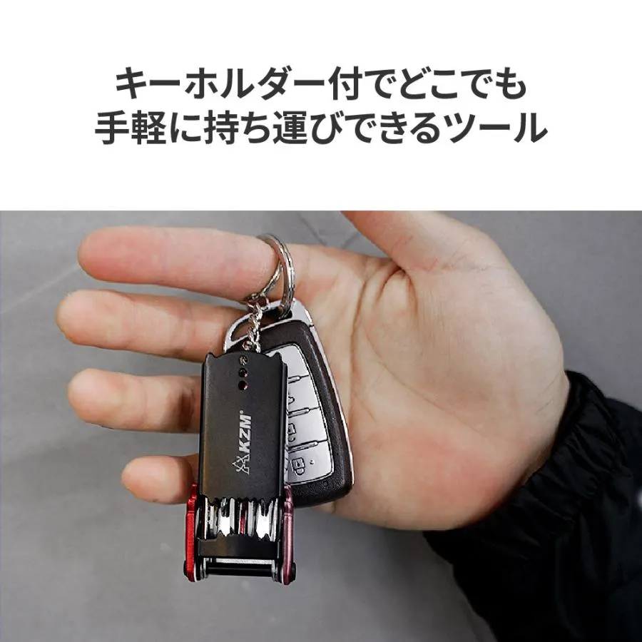 KZM ワイルドプロ S071 マルチツール ナイフ ドライバー オープナー 缶切り ヤスリ スクレーパー スマホスタンド カズミ アウトドア KZM OUTDOOR WILD PRO S071