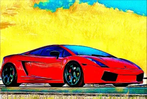 Lambo Digital Poster -12