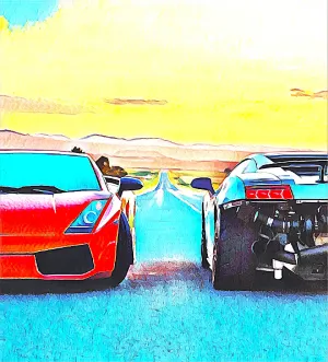 Lambo Digital Poster -13