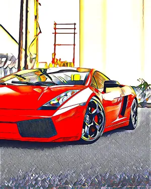Lambo Digital Poster - 3