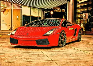 Lambo Digital Poster - 4