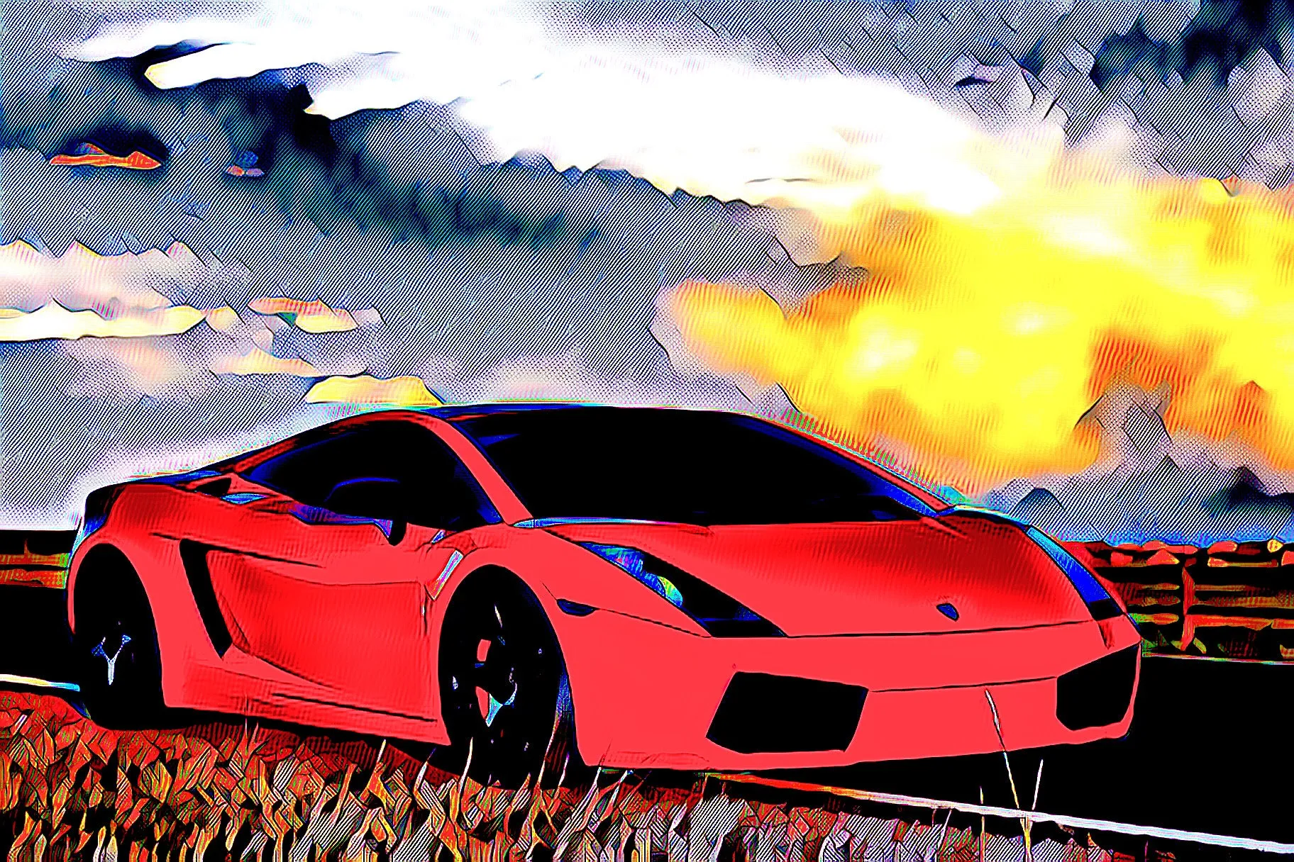 Lambo Digital Poster - 5