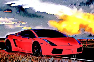Lambo Digital Poster - 5