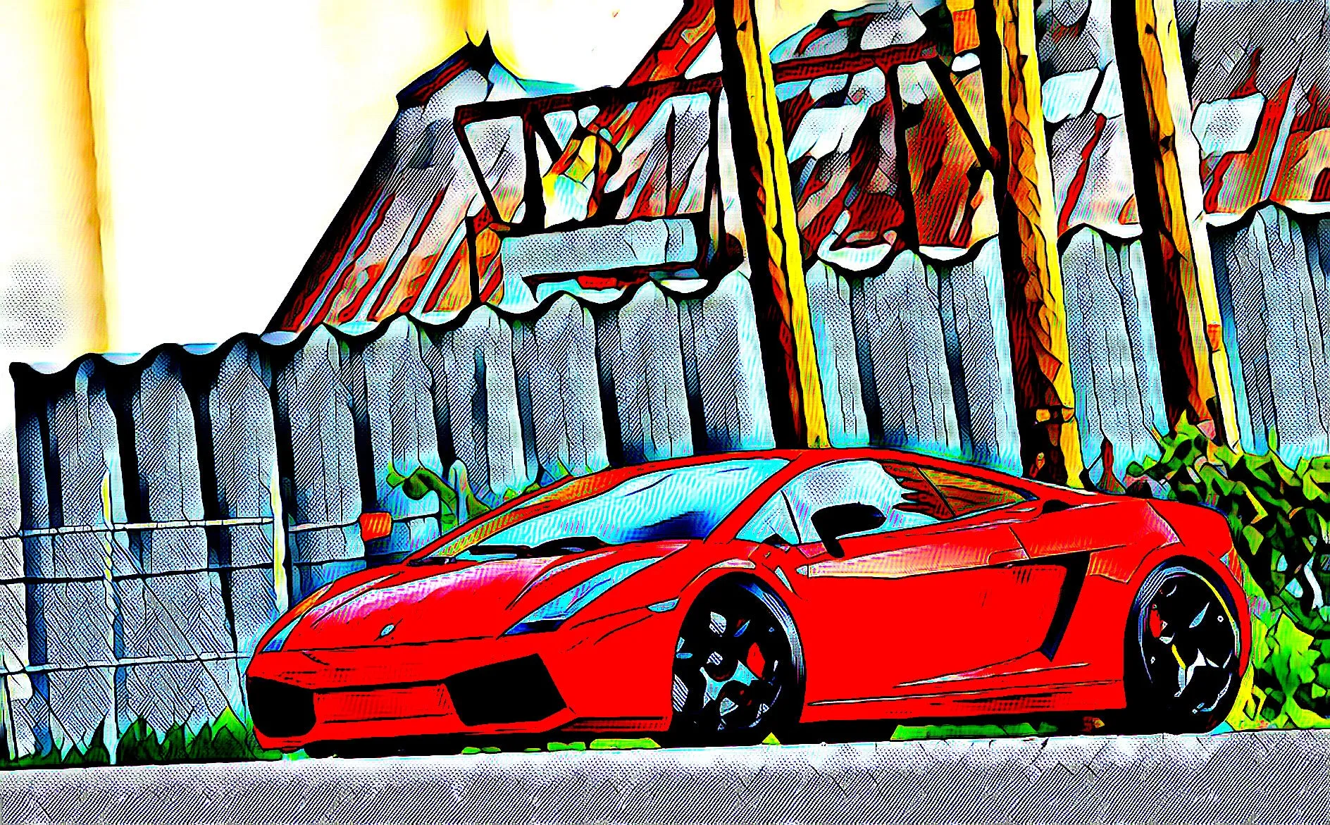 Lambo Digital Poster - 7
