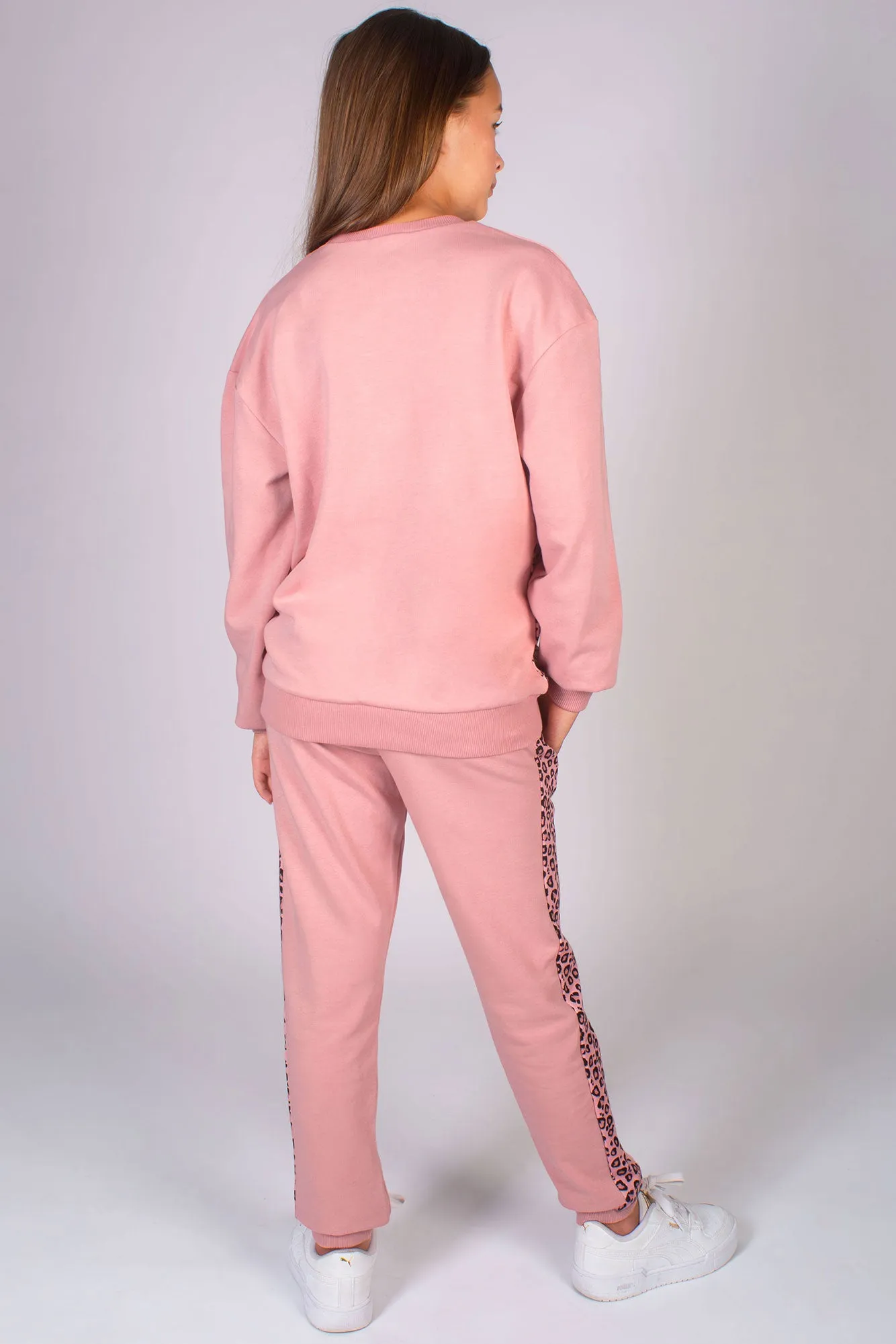 Leopard Panel Joggers