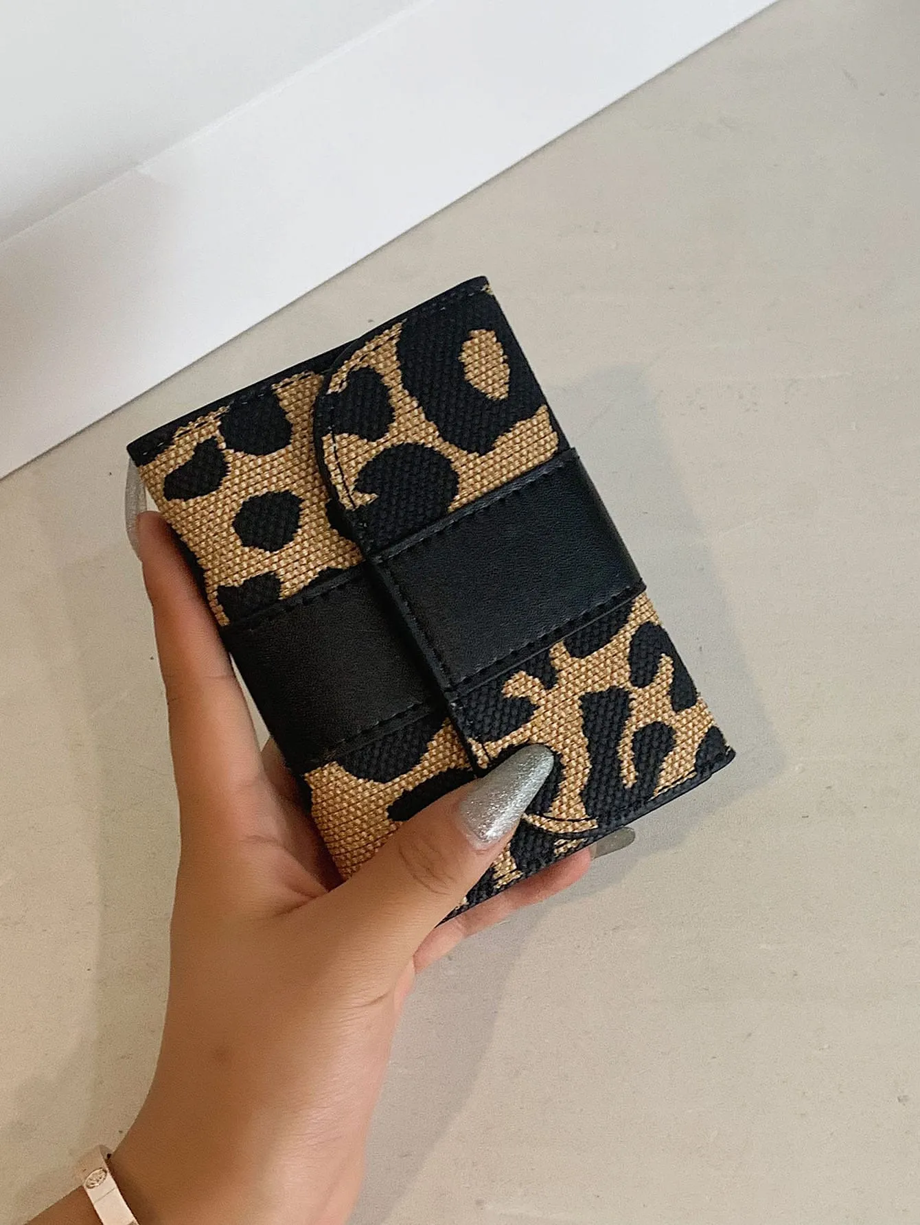 Leopard Pattern Small Wallet - Multicolor