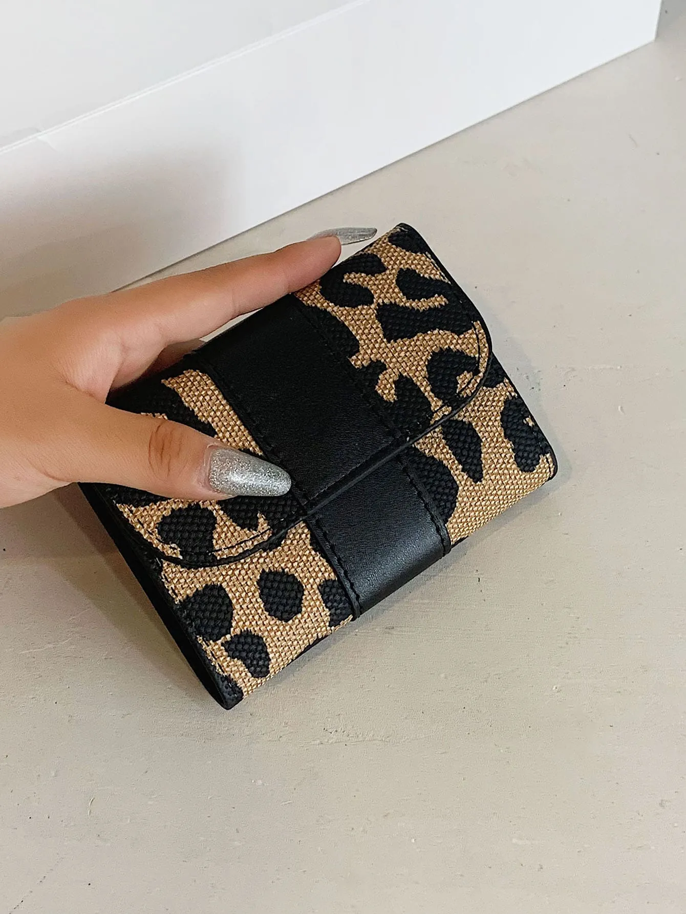 Leopard Pattern Small Wallet - Multicolor