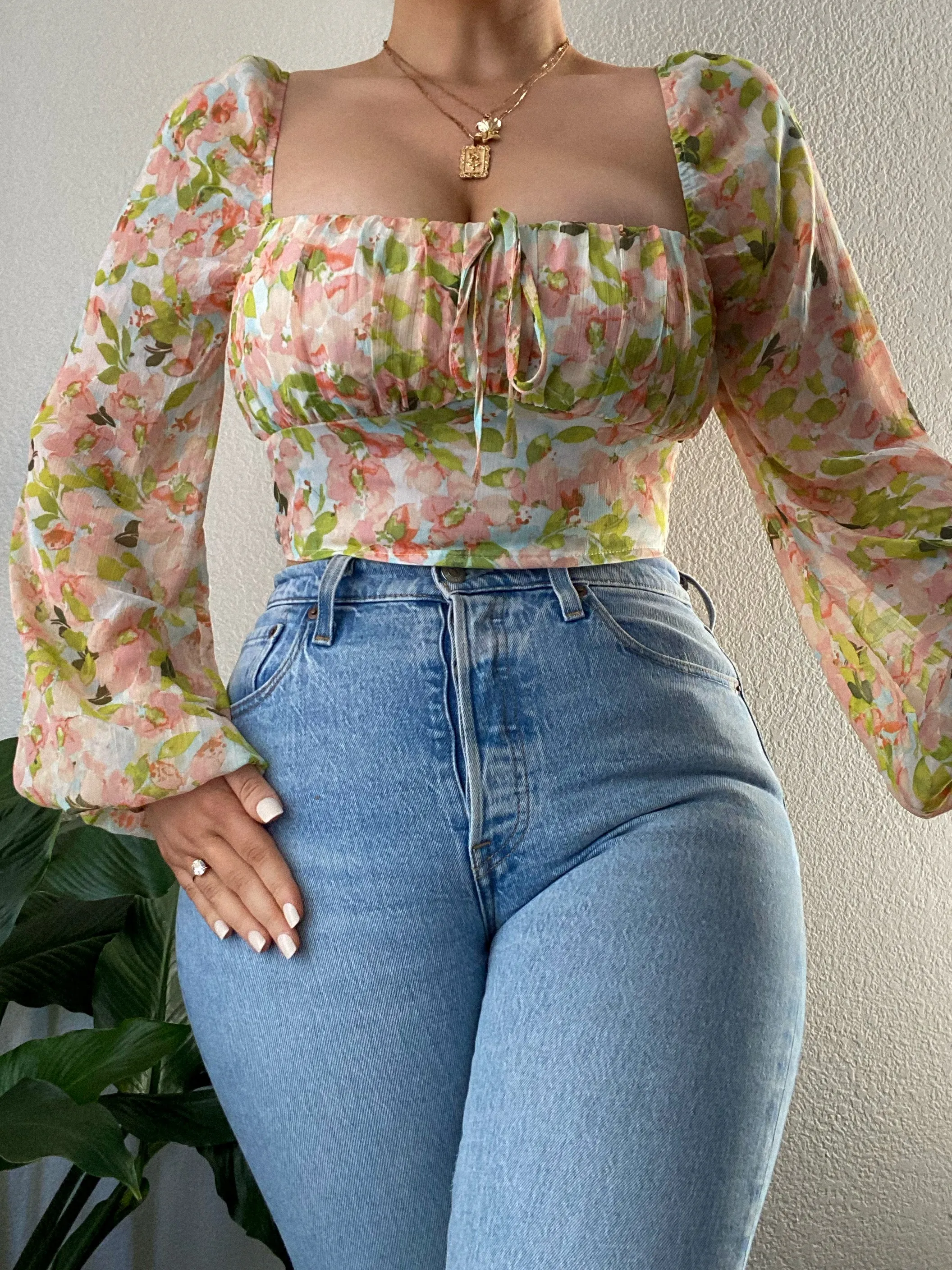 Lexi Top - Aqua Blush