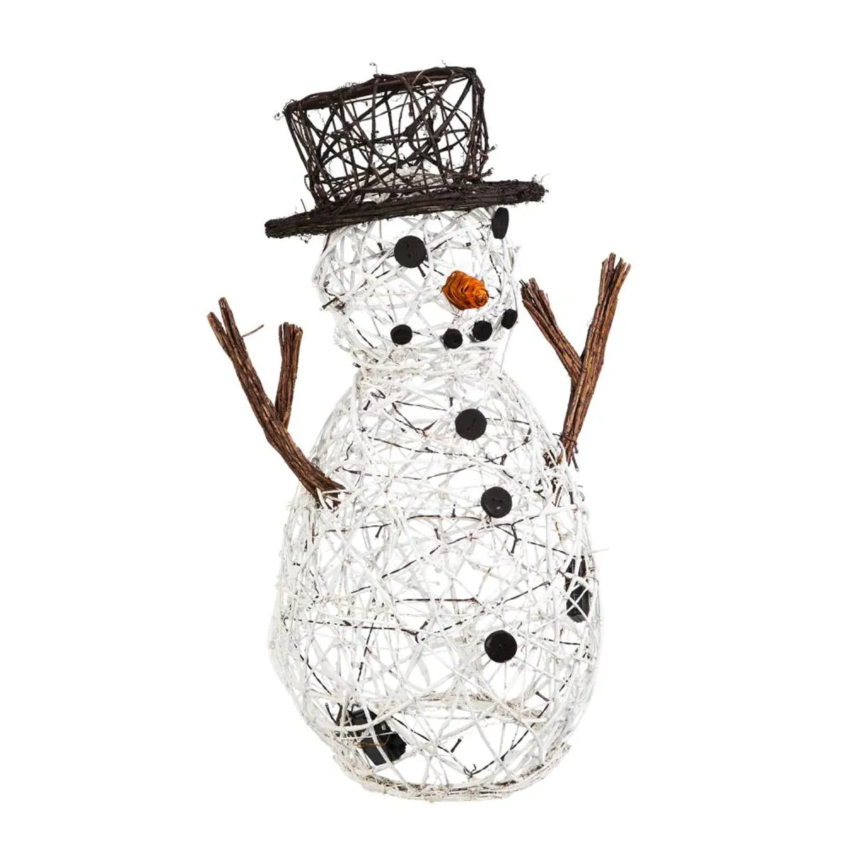 Lighted Vine Snowman
