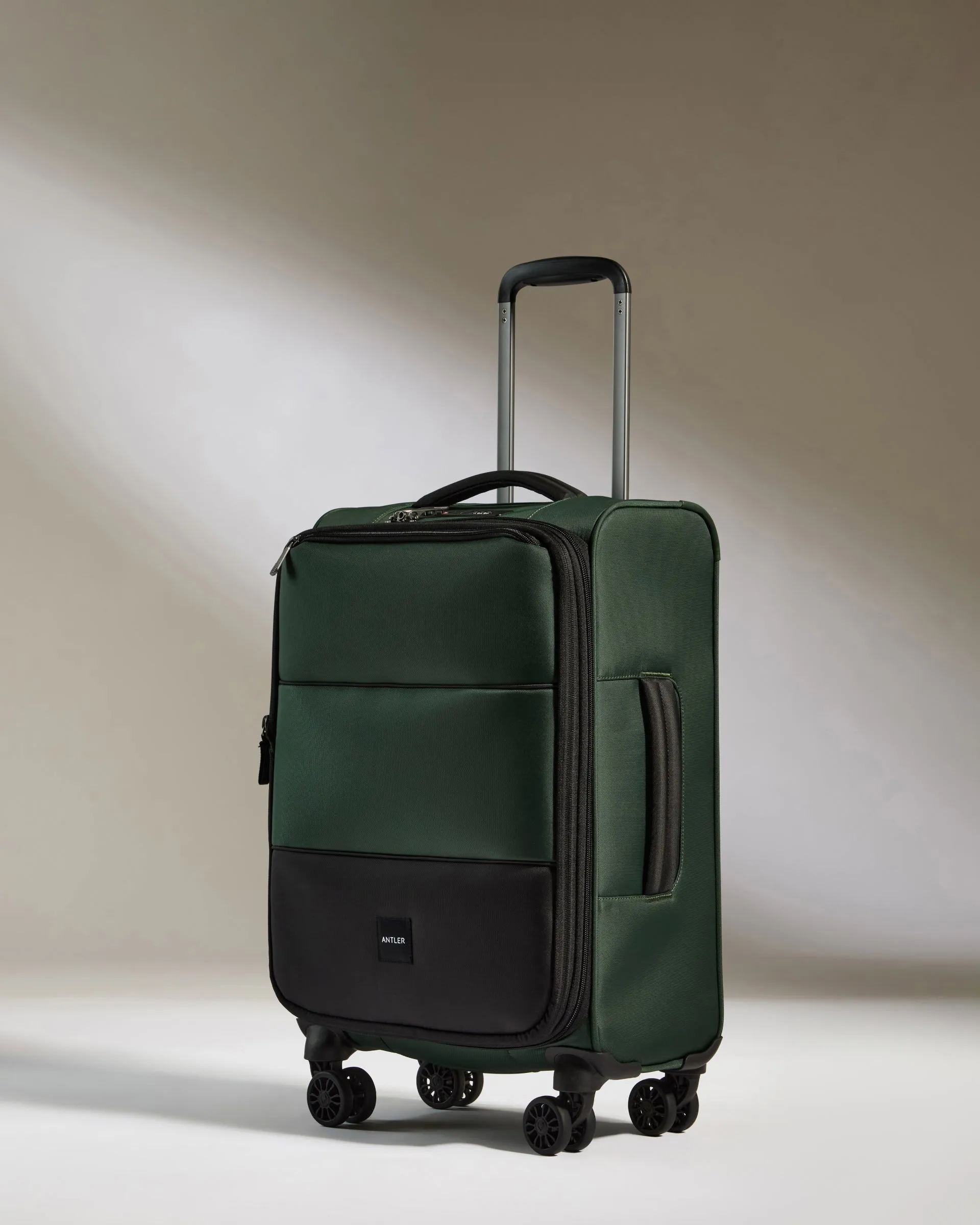 Lightest Carry-on Luggage Set in Antler Green - Soft Stripe