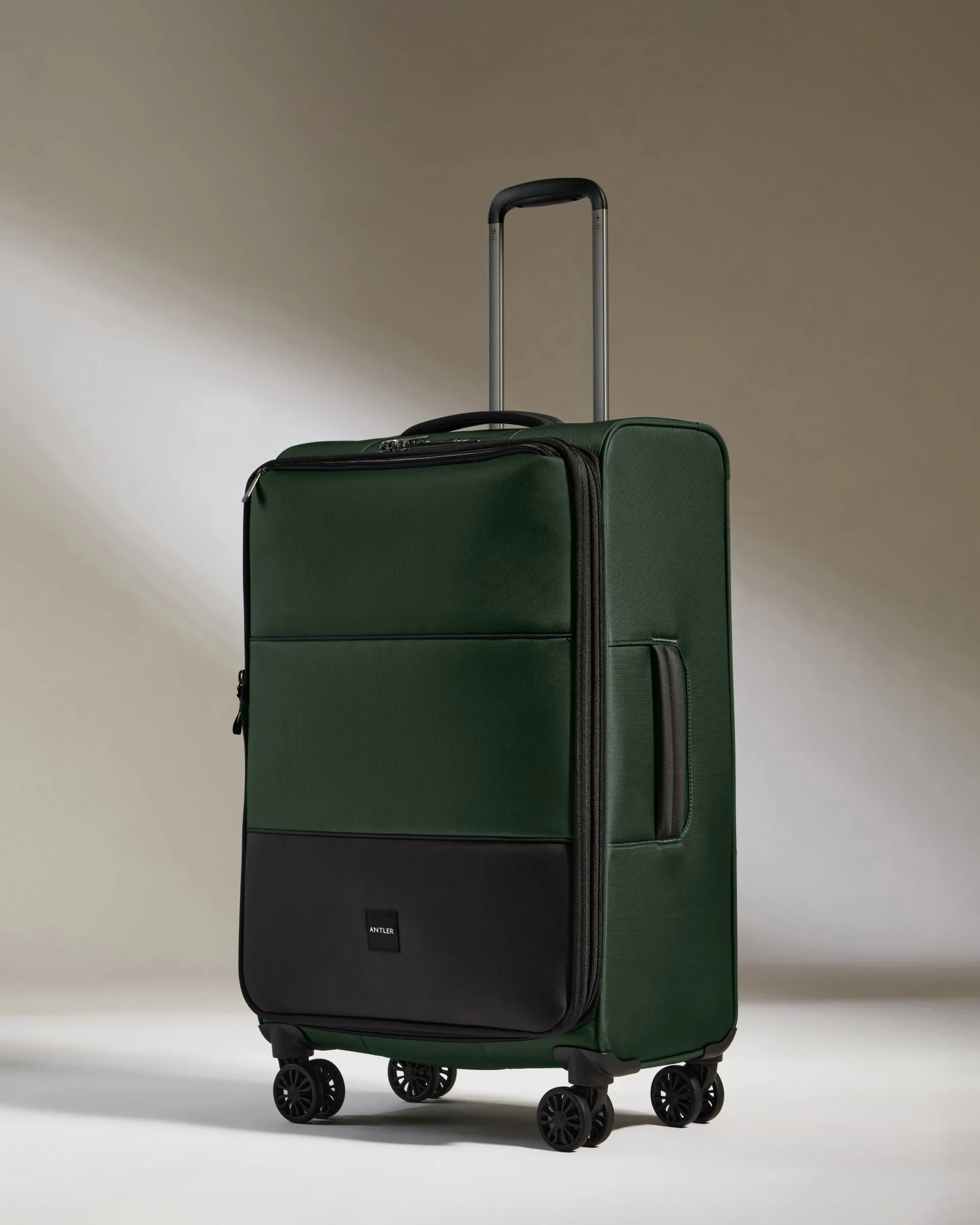 Lightest Carry-on Luggage Set in Antler Green - Soft Stripe