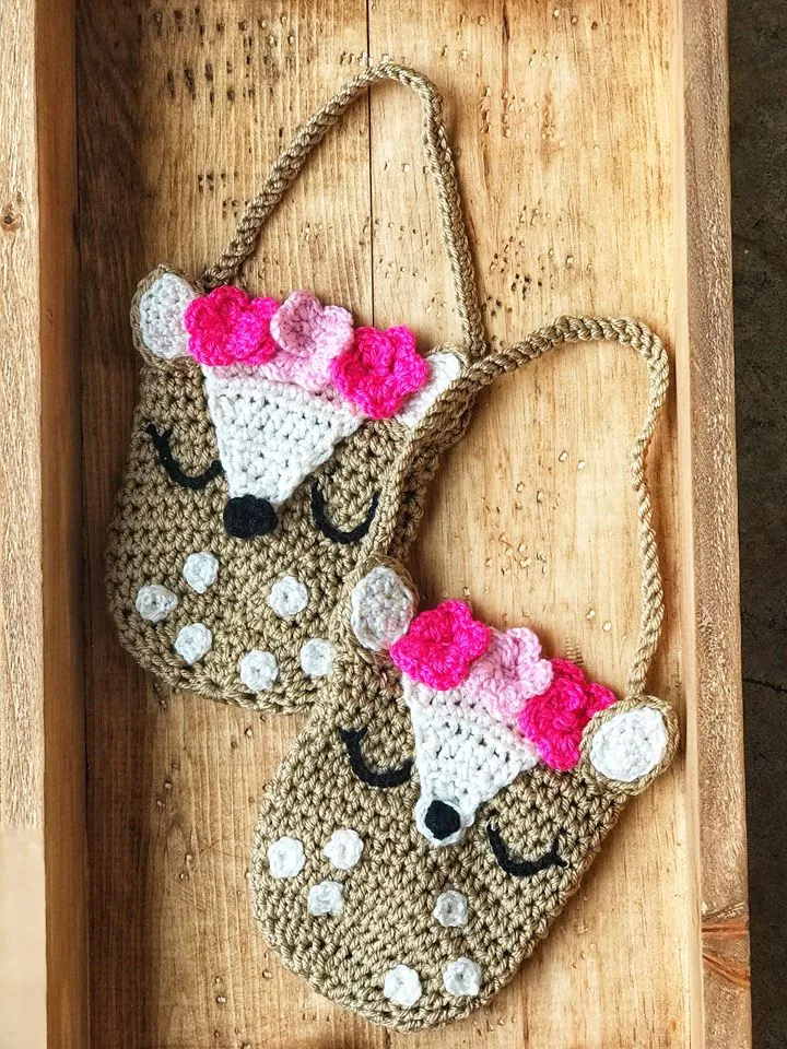 Little Girl Purse | Deer Crochet Purse