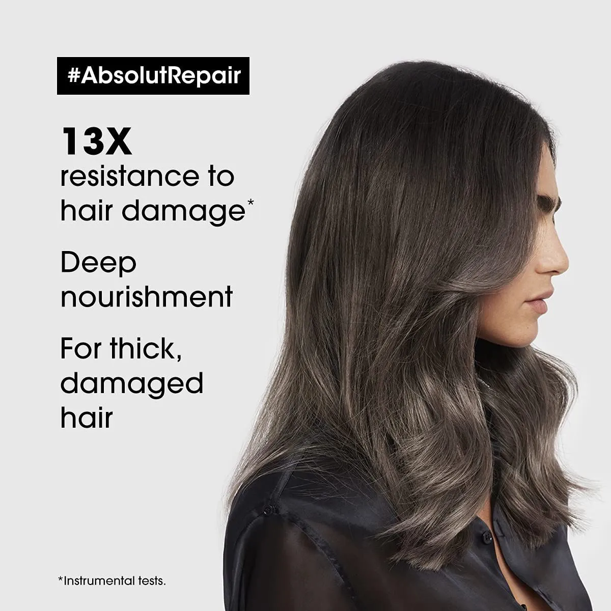 L'Oréal Professionnel Absolut Repair Shampoo With Protein And Gold Quinoa For Dry And Damaged Hair, Serie Expert, 300Ml