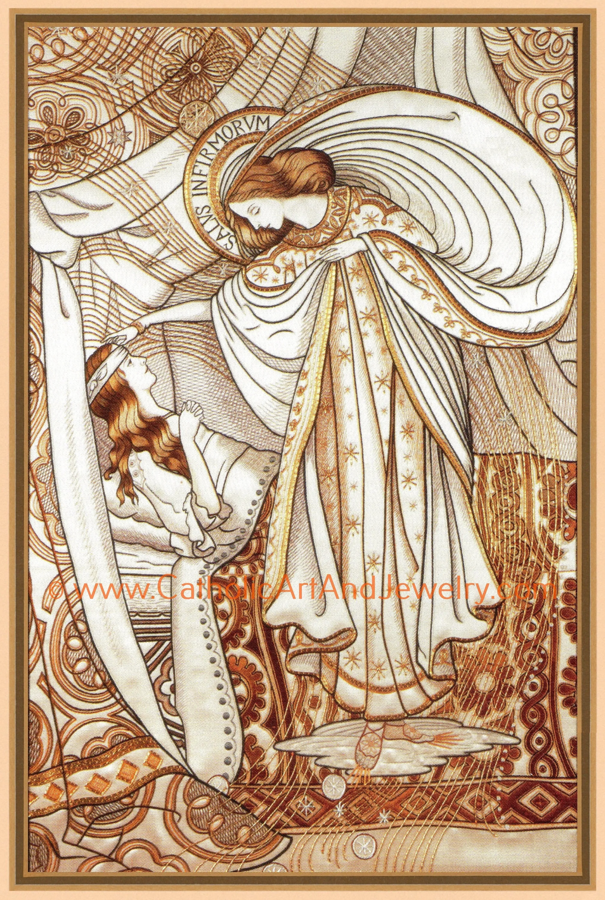 Loreto Embroideries – Print Collection – Set of 8 – 8.5x11" Vintage Catholic Art Prints – Archival Quality